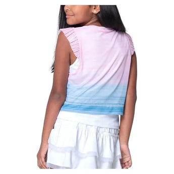 Girls' Linen Vision Tennis Tank Periwinkle-Apparel-Lucky In Love-T311-35E432F25-4-Tennis Express
