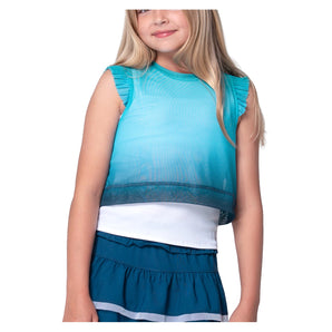 Girls' In It To Win It Tennis Tank Aquamarine-Apparel-Lucky In Love-T311-36E416H25-669586Tennis Express