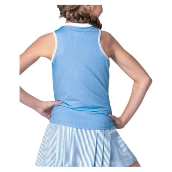 Girls' Linen Play Henley Tennis Tank Periwinkle-Apparel-Lucky In Love-T312-95C432F25-4_3087d1dd-3c77-41bb-9d10-327e3f6a2399-Tennis Express