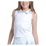 Girls' Lanes Of Fun Polo Tennis Tank White,Apparel,Lucky In Love,White,2XS,Tennis Express,T319-40G110-3