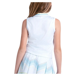 Girls' Lanes Of Fun Polo Tennis Tank White,Apparel,Lucky In Love,,,Tennis Express,T319-40G110-4