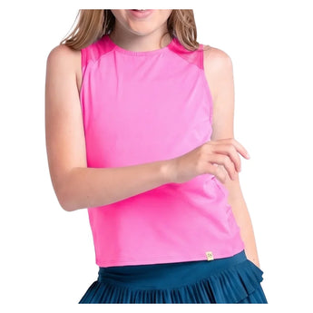 Girls' Tie Break Tennis Tank, Lucky In Love, 695 Taffy, Tennis Express, T320-695-TAFFY-1