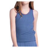 Girls' Chill Play Tennis Tank Steel Blue,Apparel,Lucky In Love,Steel Blue,2XS,Tennis Express,T323-445