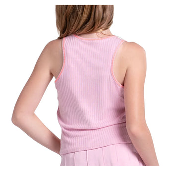 Girls' Chill Play Tennis Tank Paris Pink,Apparel,Lucky In Love,,,Tennis Express,T323-679U26-2