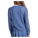 Girls' Chill Day Long Sleeve Tennis Top Steel Blue,Apparel,Lucky In Love,,,Tennis Express,T324-445-2