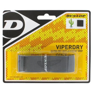 Viperdry Black Ultra Dry Replacement Tennis Grip-Accessories-Dunlop-T613208-Tennis Express