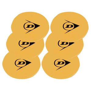 On-Court Tennis Spot Targets 6 Pack Yellow-Training Equipment-Dunlop-T622204-11-Tennis Express