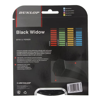 Black Widow Tennis String-Strings-Dunlop-T6246-SET-16g1-Tennis Express