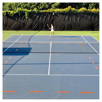 Long Lines 12 Piece Set Orange-Training Equipment-Oncourt Offcourt-TAOLL12-3-Tennis Express