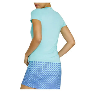 Women's Hawthorne Short Sleeve Tennis Top Aqua Sky-Apparel-Tail-TB3176-2908S25-1-Tennis Express