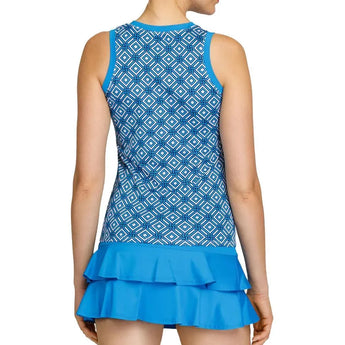 Women's Drusilla Crew Neck Tennis Tank Stone Jewel-Apparel-Tail-TC3072-T766S24-1-Tennis Express
