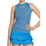 Women's Drusilla Crew Neck Tennis Tank Stone Jewel-Apparel-Tail-TC3072-T766S24-Tennis Express