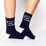 Women's Tennis Crew Socks-Socks-Ame and Lulu-TCS-S25-GSM2-Tennis Express