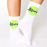 Women's Tennis Crew Socks-Socks-Ame and Lulu-TCS-S25-TL-2-Tennis Express