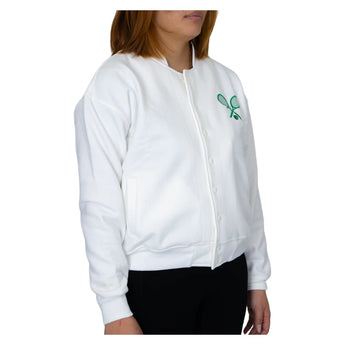 Women's The Tennis Jacket Ivory, CourtLife, Tennis Express, TEN-JAC-IVF26-3