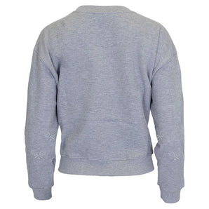 Women's The Sleeves Tennis Sweatshirt Grey-Apparel-CourtLife-TEN-RAC-GRY-F24-1-Tennis Express