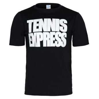 Unisex Tennis Express Performance Tee Black-Apparel-Tennis Express-TEPOLYTEEBK-13-Tennis Express