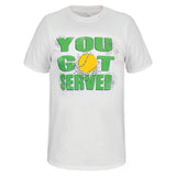 You Got Served Unisex Tennis Tee White-Apparel-TENNIS EXPRESS-TESERVED18-1-1-[Sku]-Tennis Express