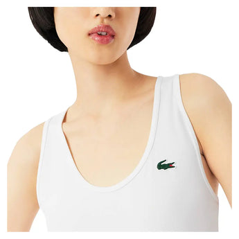 Women's Essentials Sleeveless Tennis Tank-Apparel-Lacoste-TF0160-001-6-Tennis Express