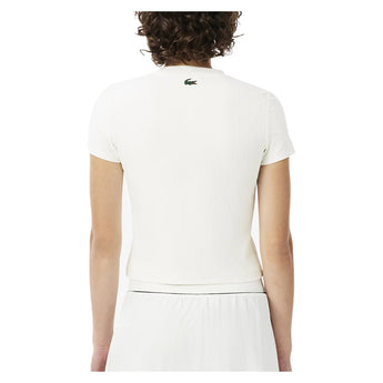 Women's Heritage Tennis Tee Flour, Lacoste, Tennis Express, TF6801-70VF26-2