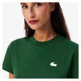 Women's Core Performance Tennis Tee Green-Apparel-Lacoste-TF9246-132-2-Tennis Express
