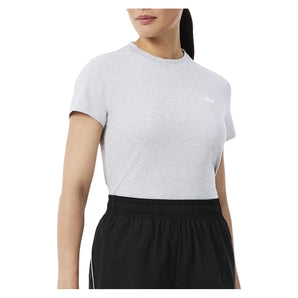 Women's Core Performance Tennis Training Tee,Apparel,Lacoste,CCA Silver Chine,2(EUR34),Tennis Express,TF9246CCA-F26-2