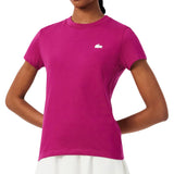 Women's Core Performance Tennis Training Tee,Apparel,Lacoste,JBD Rubine Red,2(EUR34),Tennis Express,TF9246JBD-F26