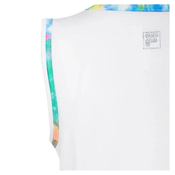 Girls' Full Back Tennis Tank White and Tie Dye-Apparel-Fila-TG018396-103BF20-6-Tennis Express