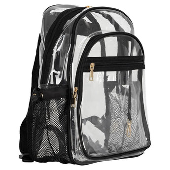 Clear Backpack Black-Bags-Mayvak-TG10438-BLK-1-Tennis Express