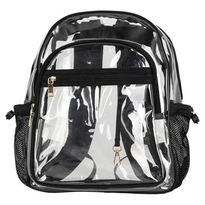 Clear Backpack Black-Bags-Mayvak-TG10438-BLK-Tennis Express