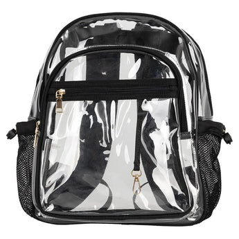 Clear Backpack Black-Bags-Mayvak-TG10438-BLK-Tennis Express