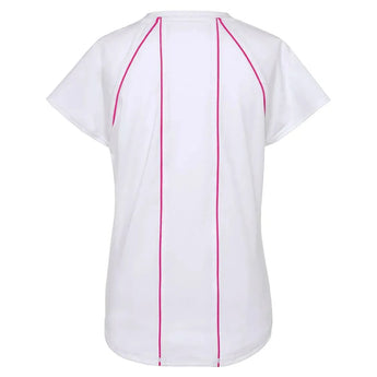 Girls' Essentials Short Sleeve Tennis Top-Apparel-Fila-TG31D836_100_02-Tennis Express