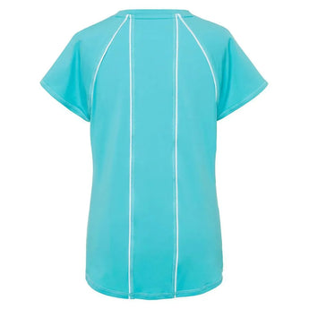 Girls' Essentials Short Sleeve Tennis Top-Apparel-Fila-TG31D836_483_02-Tennis Express