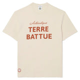 Men's Roland Garros Terre Battue Tennis T-Shirt,Apparel,Lacoste,K74 Chalk,S,Tennis Express,TH0356-K74-1