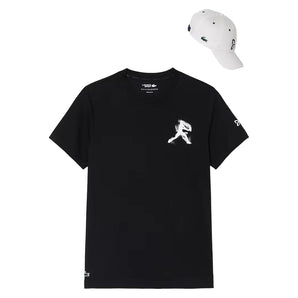Men's Novak Djokovic Fan Tennis Capsule,Apparel,Lacoste,031 Black,S,Tennis Express,TH1044-BF26-031