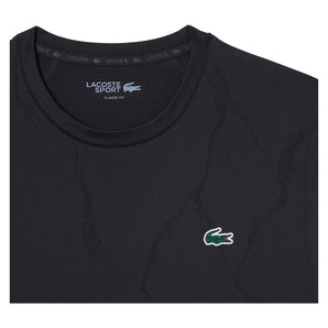 Men's Players Sleeveless Tennis Tee Black, Lacoste, Black, Tennis Express, TH1124-031F26-BLACK-1