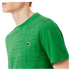 Men's Novak Djokovic Fan Tennis Top Calathea-Apparel-Lacoste-TH4782-SIWH25-1-Tennis Express