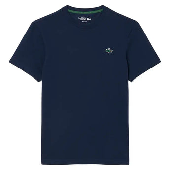 Men's Core Performance Tennis Training Graphic Tee,Apparel,Lacoste,525 Navy Blue/White,S,Tennis Express,TH6655-F26-525-1