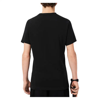 Men's Core Performance Padel Training Graphic Tee Black and Fluo Green,Apparel,Lacoste,,,Tennis Express,TH6682-XWRF26-4