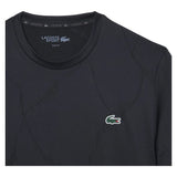 Men's Players Tennis Tee Black, Lacoste, Black, Tennis Express, TH6720-031F26-BLACK-1