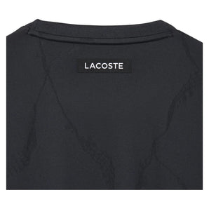 Men's Players Tennis Tee Black, Lacoste, Black, Tennis Express, TH6720-031F26-BLACK-2