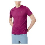 Men's Players Tennis Tee, Lacoste, JBD Rubine Red, Tennis Express, TH6720-F26-JBD-RUBINE-RED-1