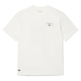 Men's Heritage Graphic Tennis Tee, Lacoste, 70V Flour, Tennis Express, TH6729-F26-70V-FLOUR-1