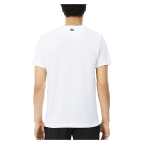 Men's Daniil Medvedev Tennis Tee White, Lacoste, Tennis Express, TH6753-001F26-2