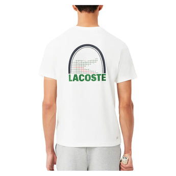 Men's Daniil Medvedev Tennis T-Shirt White,Apparel,Lacoste,,,Tennis Express,TH9954-001-4