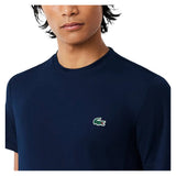 Men's Novak Djokovic Tennis T-Shirt Navy-Apparel-Lacoste-TH9973-166-6-Tennis Express