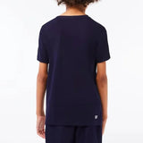 Boys' Breathable Cotton Blend Tennis Jersey-Apparel-Lacoste-TJ8811-F24-166-2-Tennis Express