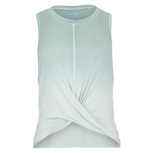 Women's Ombre Twist Front Tennis Tank-Apparel-Thrive Societe-TK40184563-U25SEAFOAM-Tennis Express