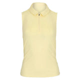 Women's Shirred Zip Polo Tennis Tank-Apparel-Thrive Societe-TK4096120-U25-Tennis Express