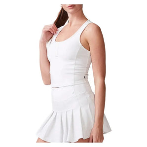 Women's Ottoman Knit Tennis Tank White-Apparel-Thrive Societe-TK4166345-WHTF25-1-Tennis Express